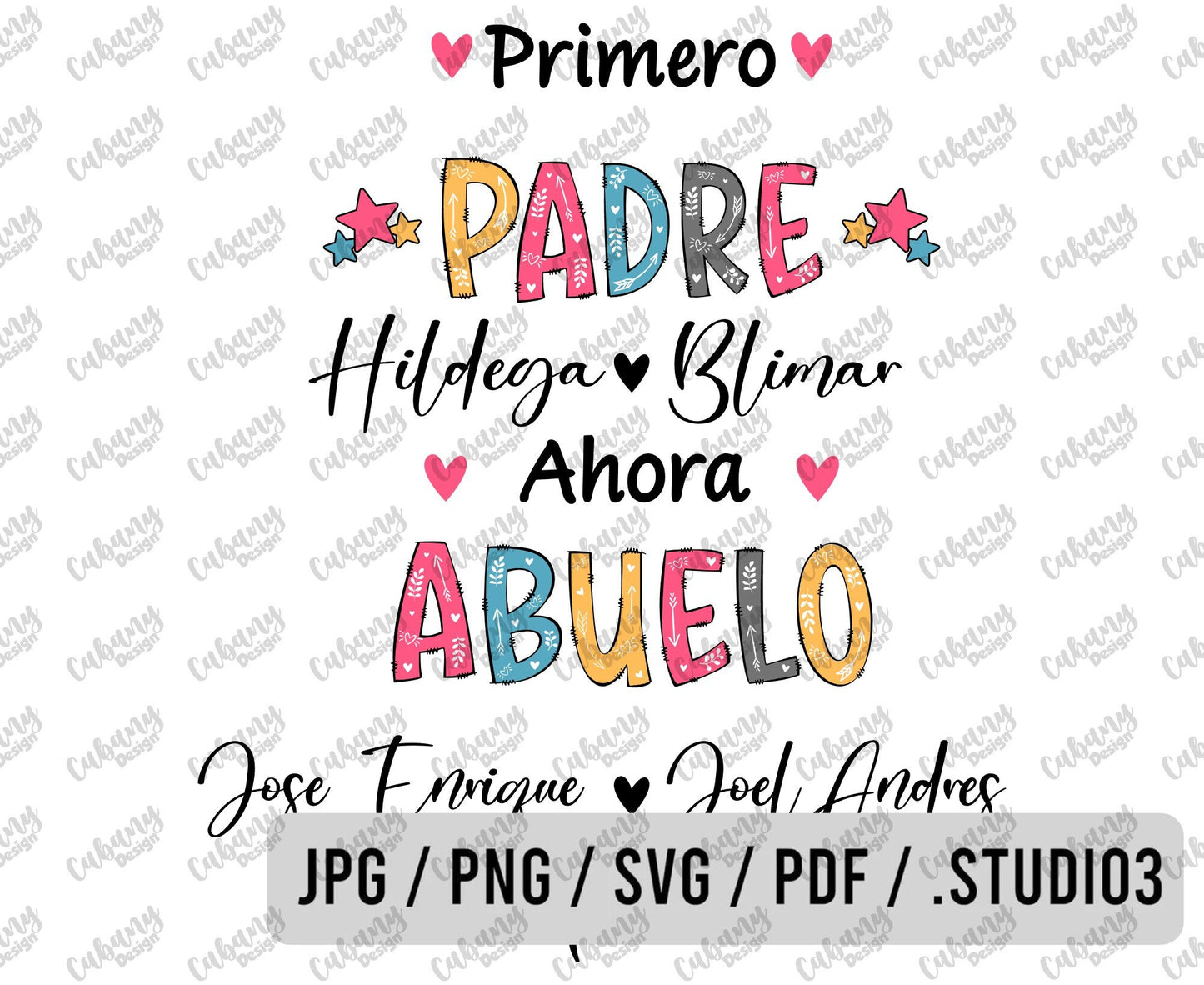 Primero Padre Ahora Abuelo svg - Papa svg - Abuelito svg - abuelo svg - nono svg - yayo svg - Lelo svg - Bisabuelo SVG
