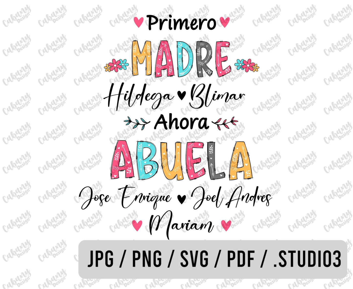 Primero Madre Ahora Abuela svg - Mama svg - Abuelita svg - abuela svg - nana svg - yaya svg