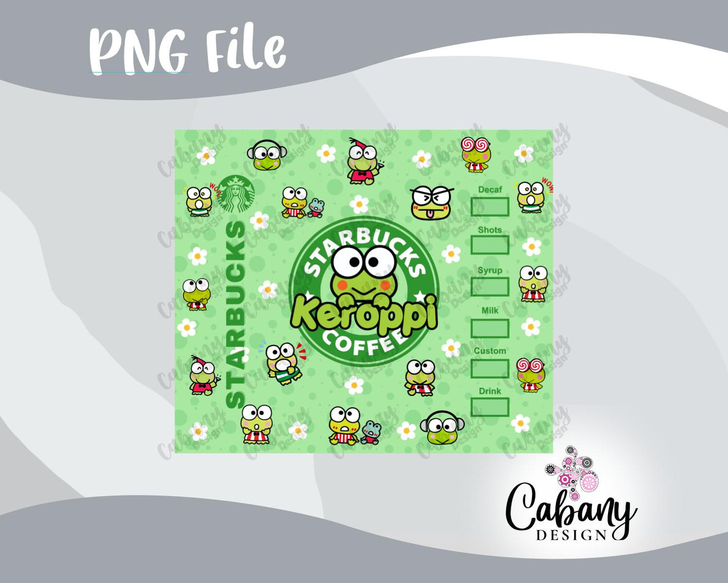 Keroppi - Tumbler Design Wrap