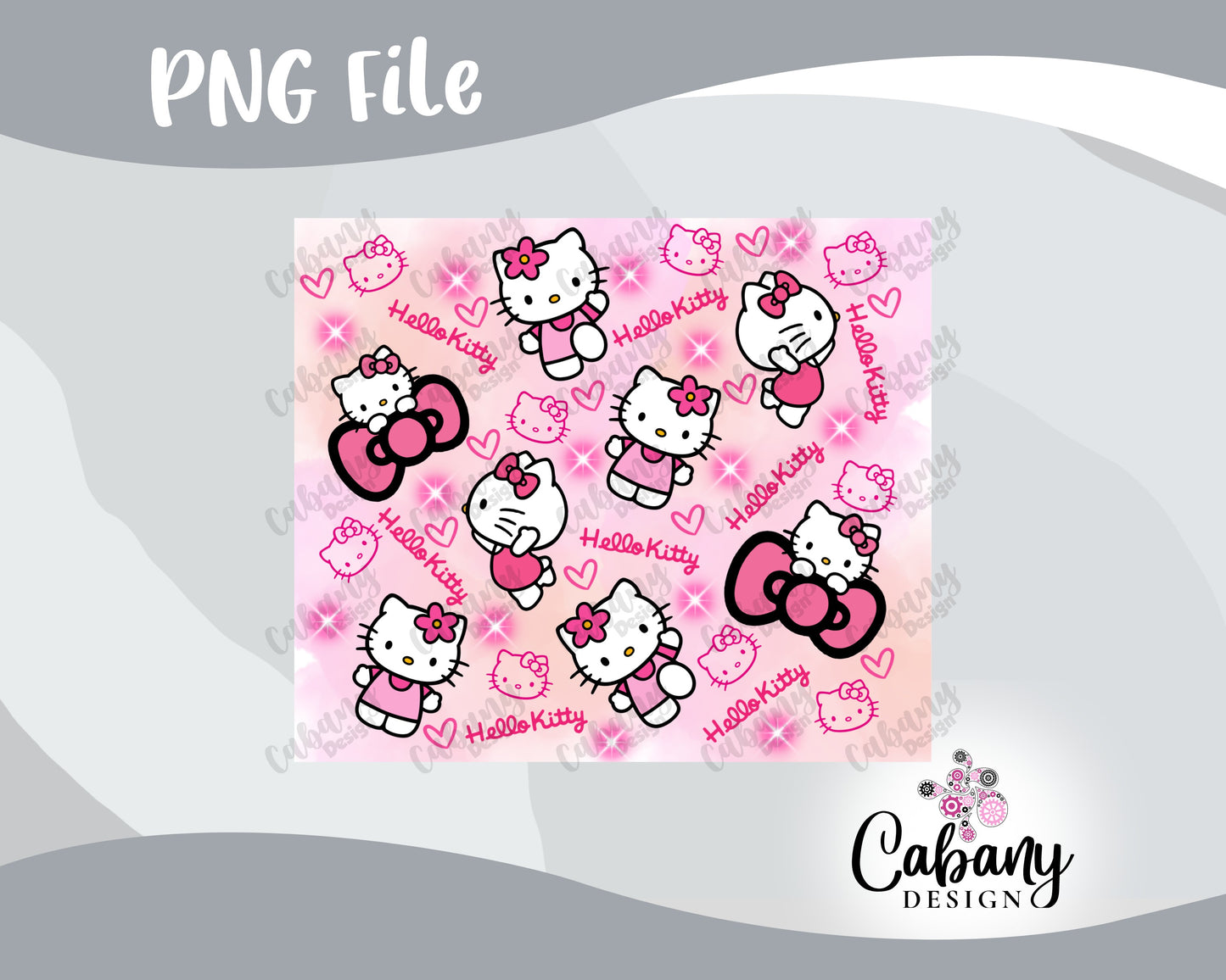 Hello Kitty - Tumbler Design Wrap