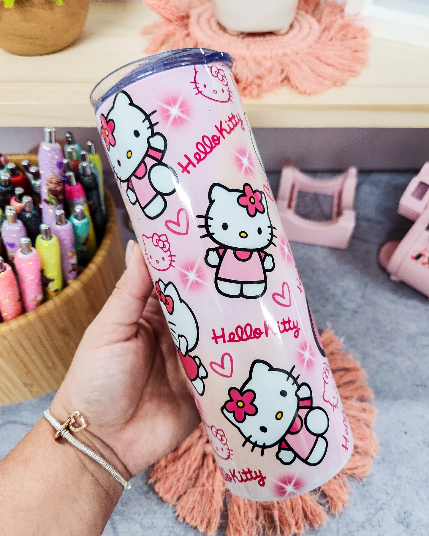 Hello Kitty Tumbler 20oz with Straw1