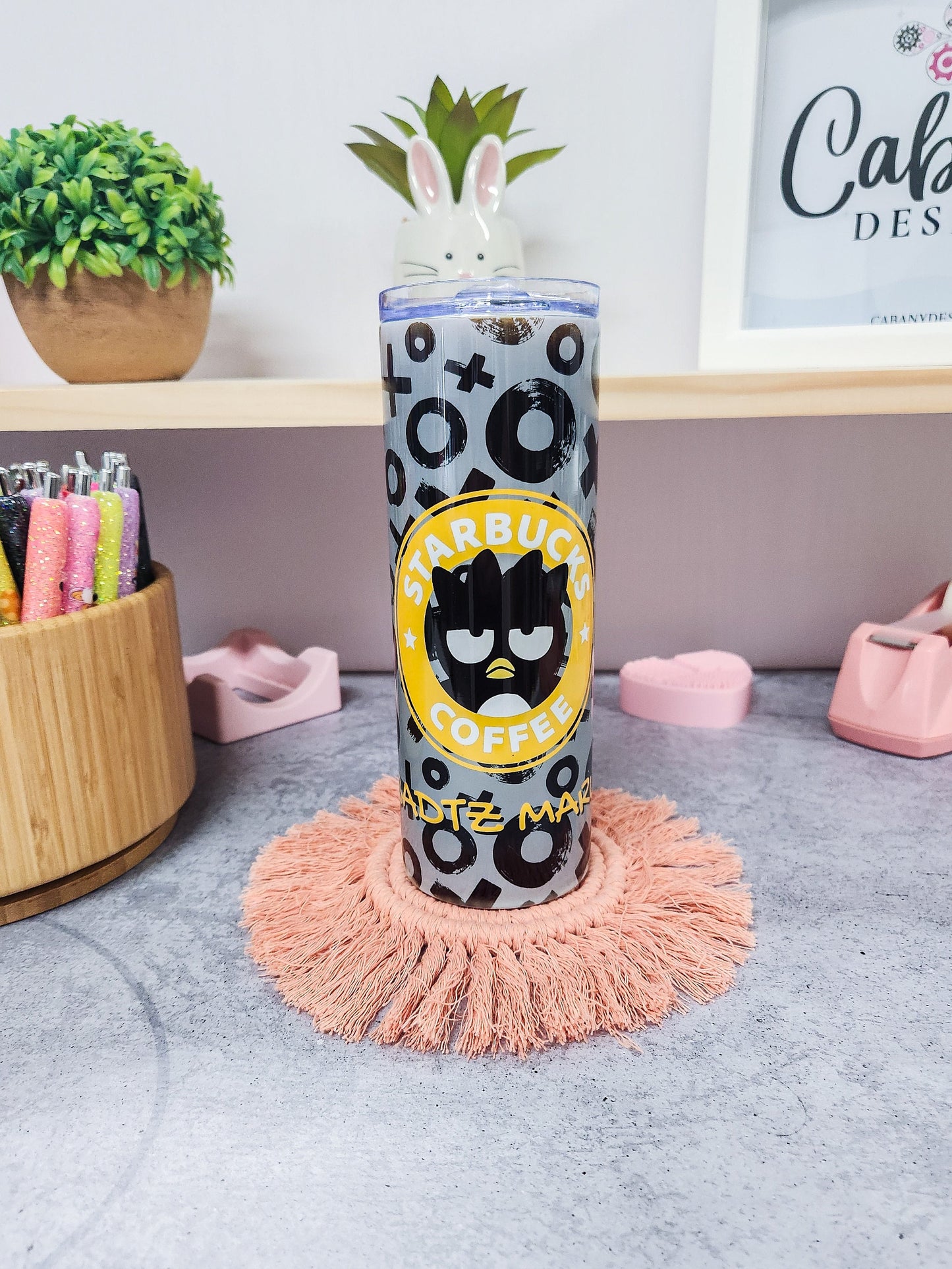 Badtz Maru Tumbler 20oz with Straws1