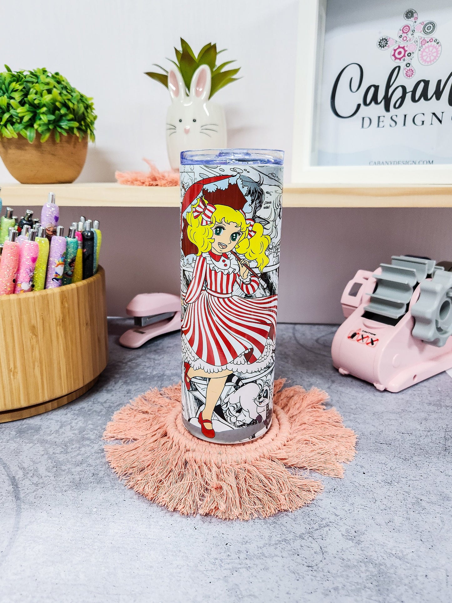 Candy Candy Tumbler 20oz with Straw