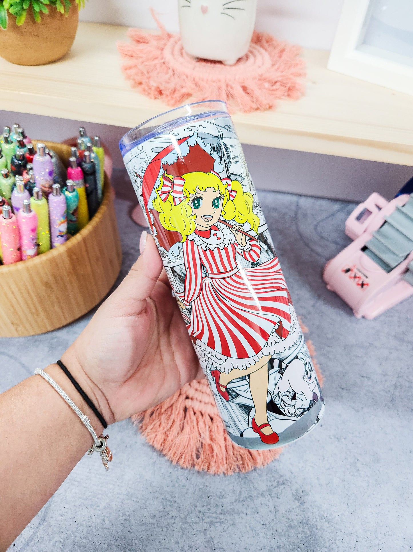 Candy Candy Tumbler 20oz with Straw