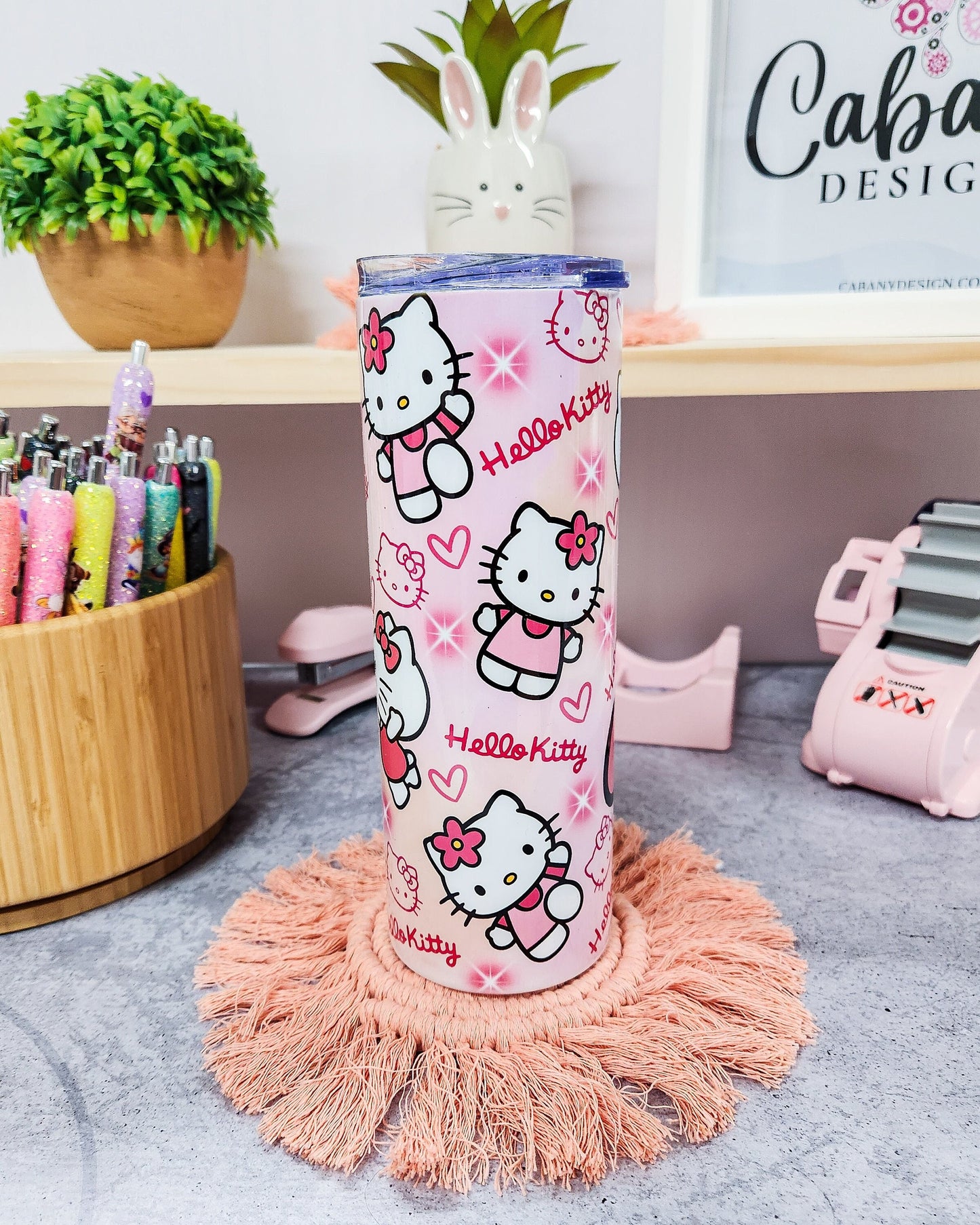 Hello Kitty Tumbler 20oz with Straw1
