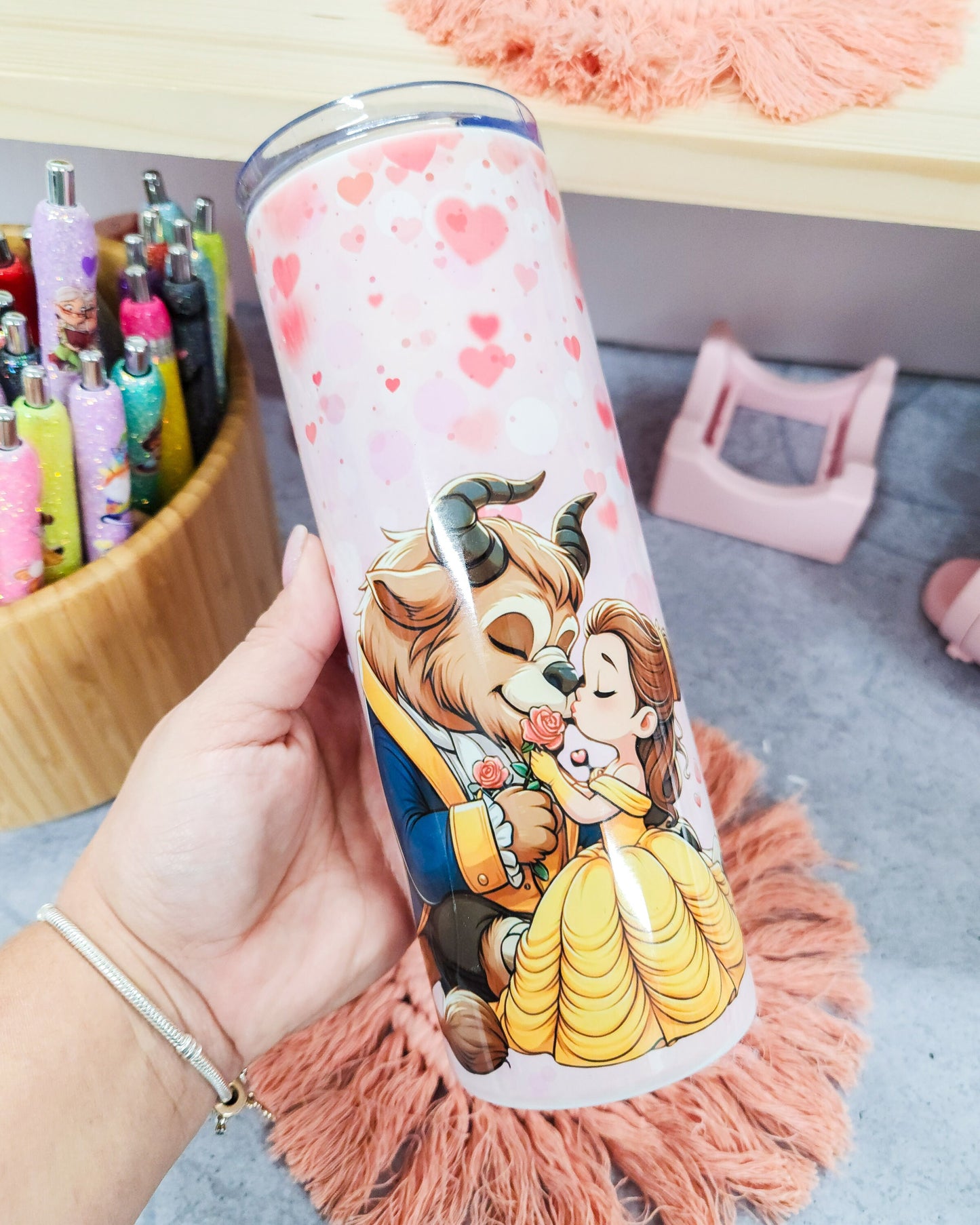 The Beauty & The Beast Tumbler 20oz with Straw