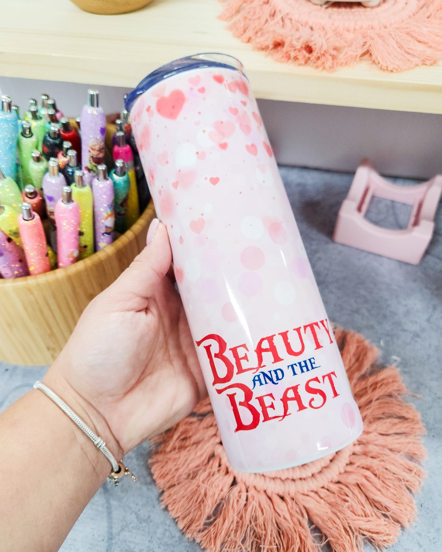 The Beauty & The Beast Tumbler 20oz with Straw