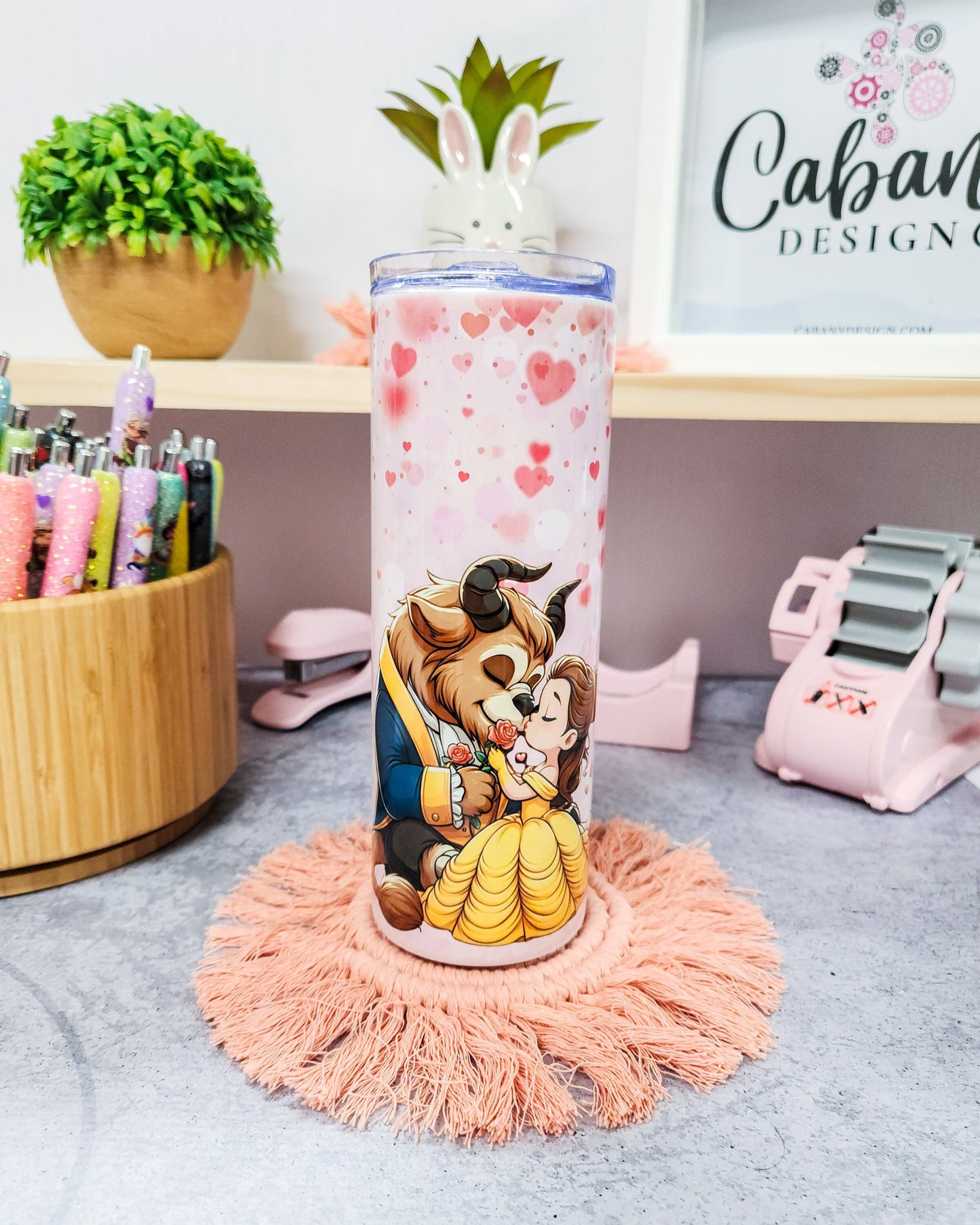 The Beauty & The Beast Tumbler 20oz with Straw