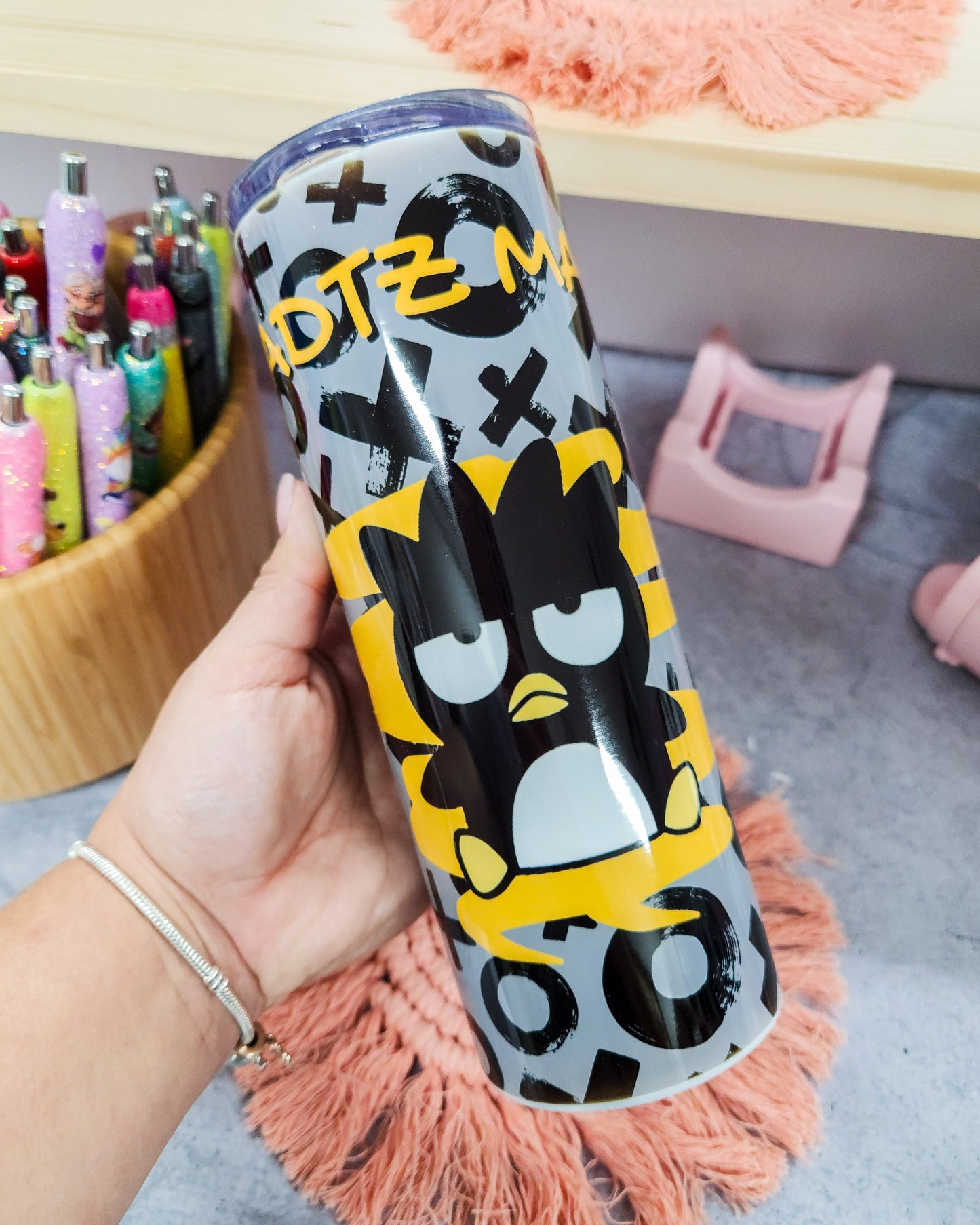 Badtz Maru Tumbler 20oz with Straws2