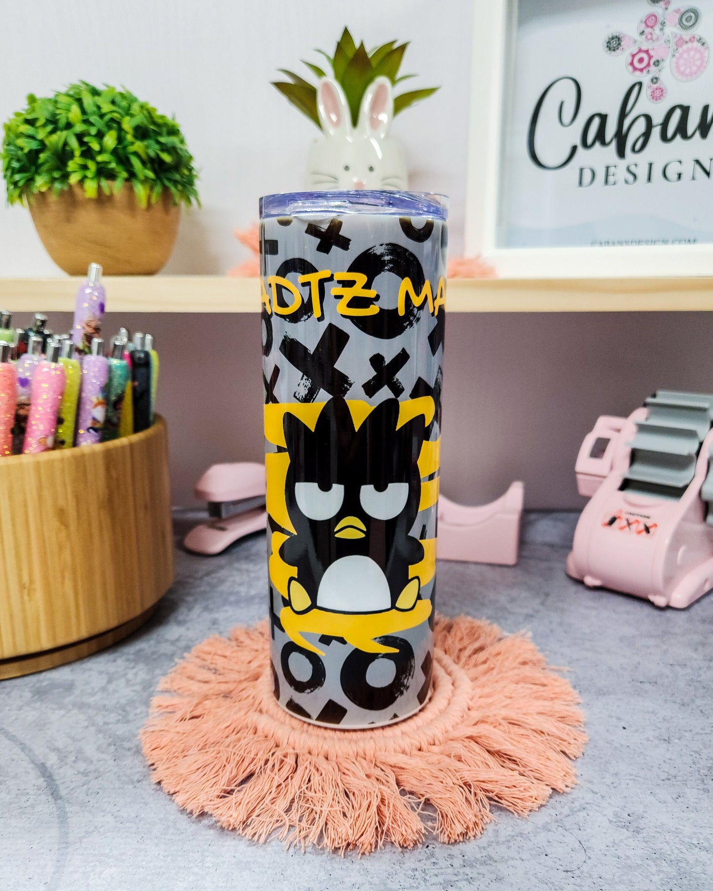 Badtz Maru Tumbler 20oz with Straws2
