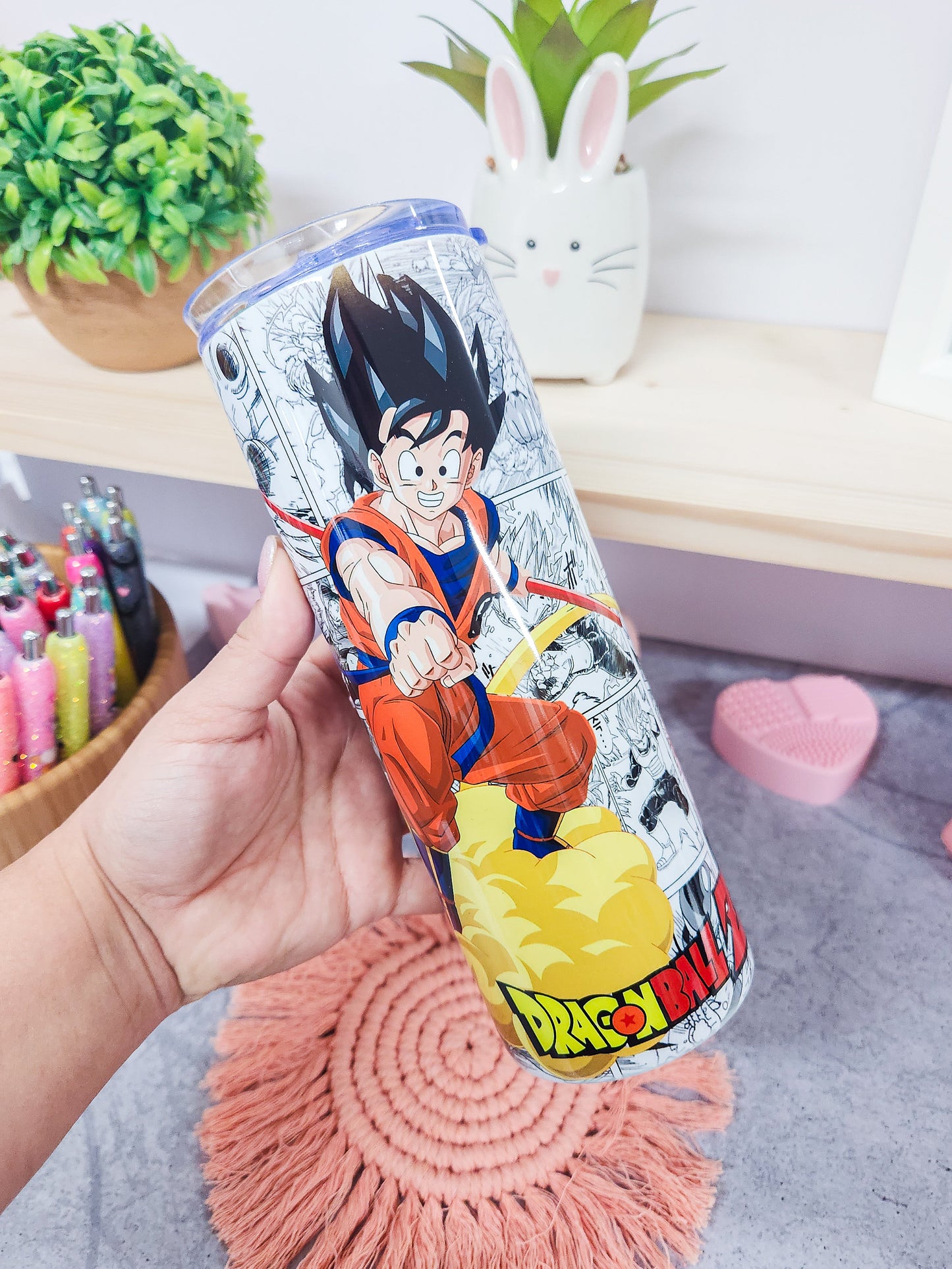 Goku Tumbler 20oz with Straw