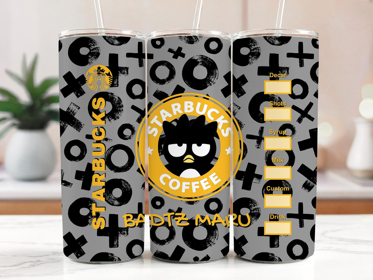 Badtz Maru Tumbler 20oz with Straws1