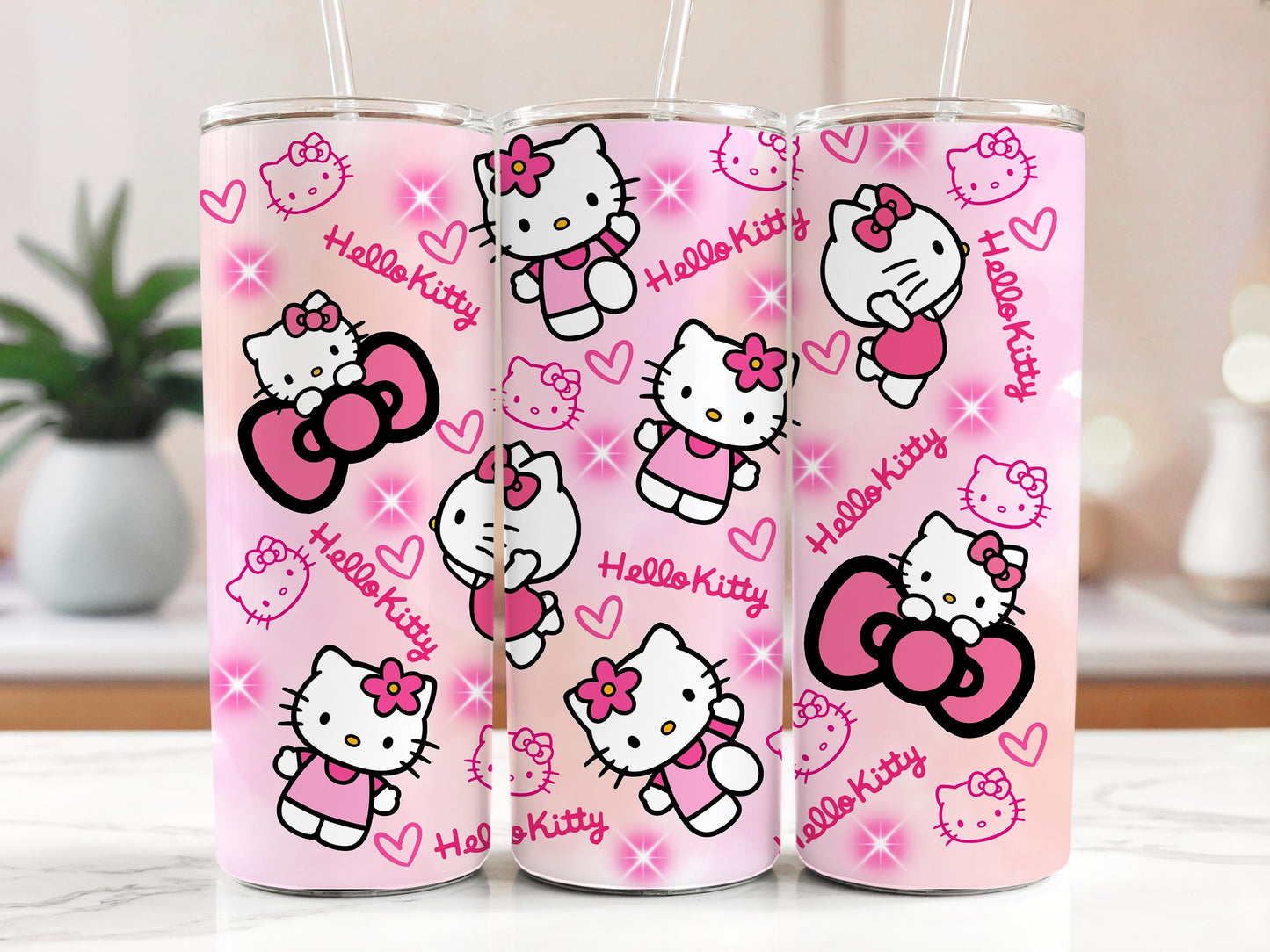 Hello Kitty Tumbler 20oz with Straw1