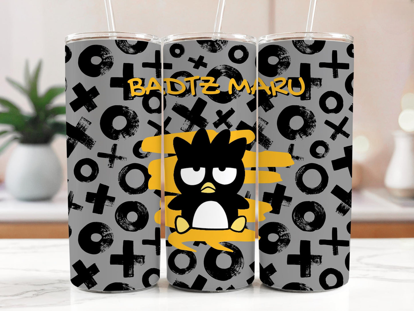 Badtz Maru Tumbler 20oz with Straws2