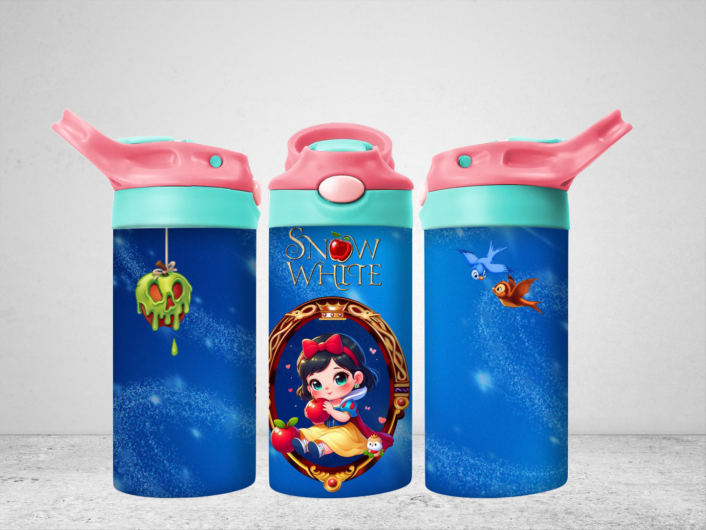 Baby Snow White Water Bottle Stainless steel tumbler 12oz