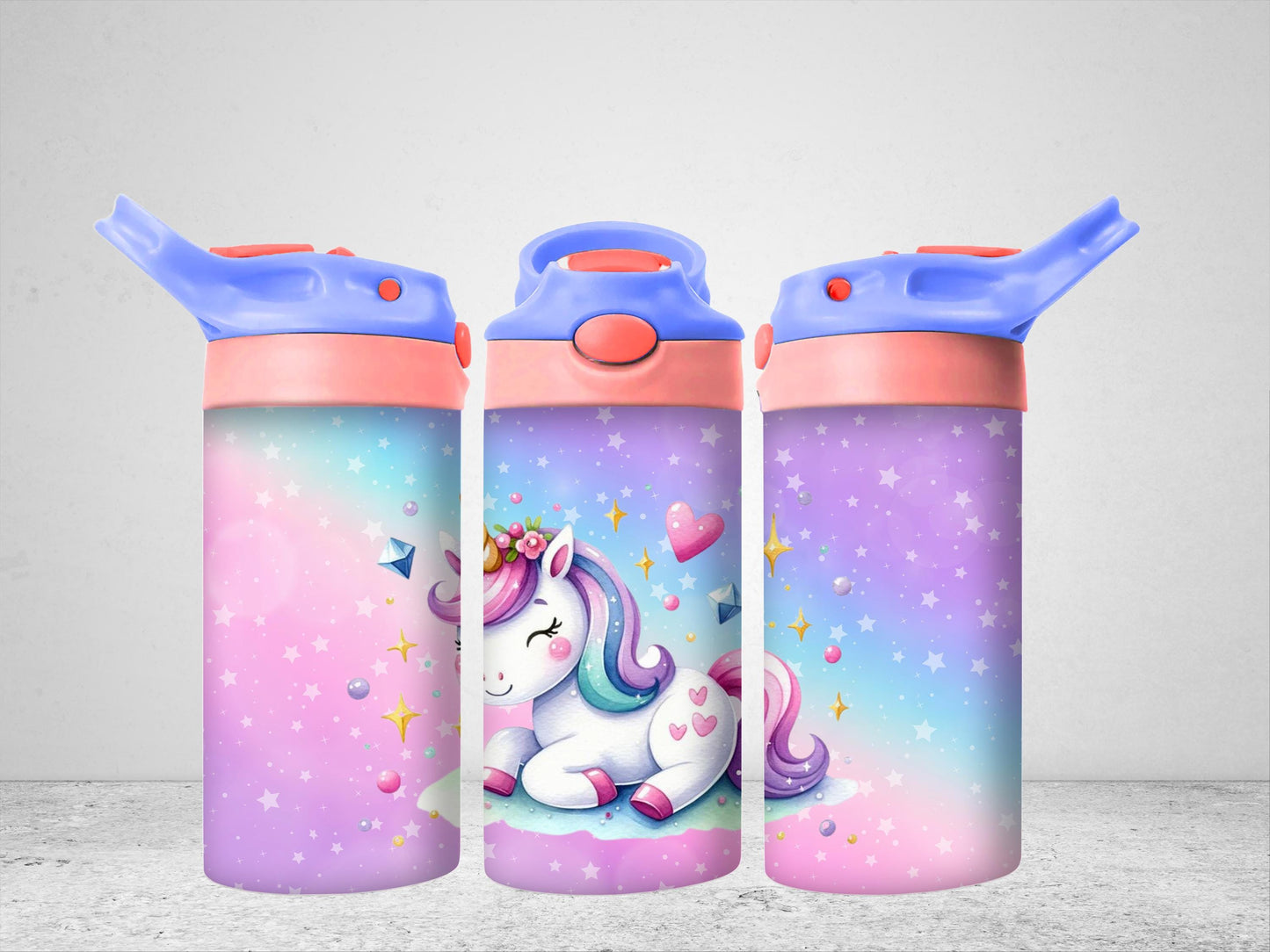 Unicorn Water Bottle Stainless steel tumbler 12oz