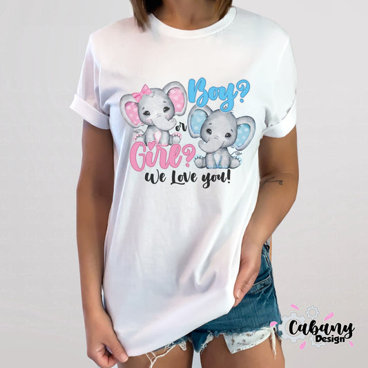 Gender Reveal Party Shirts