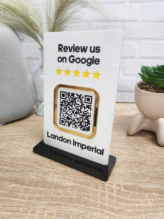 Mini QR Acrylic Sign