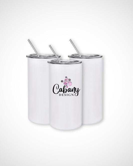 12Oz Stainless Steel Tumbler With Straw