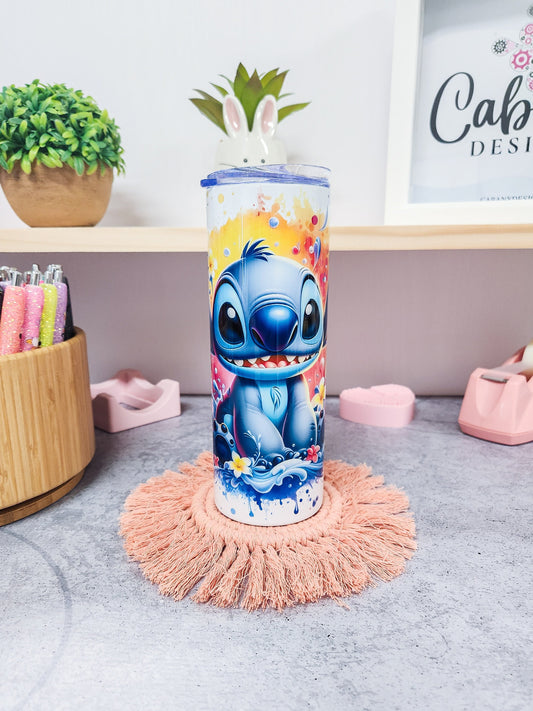 Stitch Tumbler 20oz with Straw