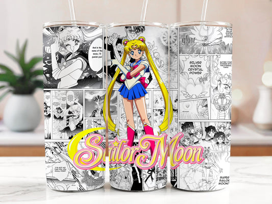 Sailor Moon Tumbler 20oz with Straw