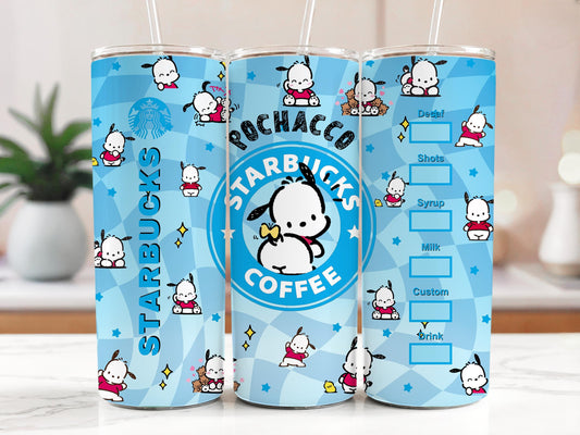 Pochacco Starbucks Tumbler 20oz with Straw