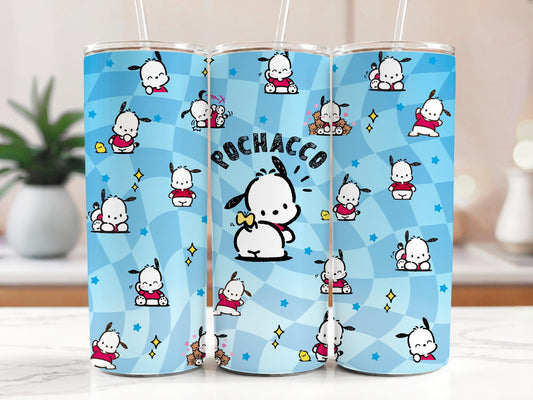 Pochacco Tumbler 20oz with Straw