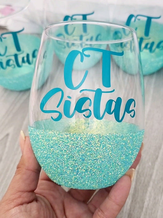 Personalized wine glass