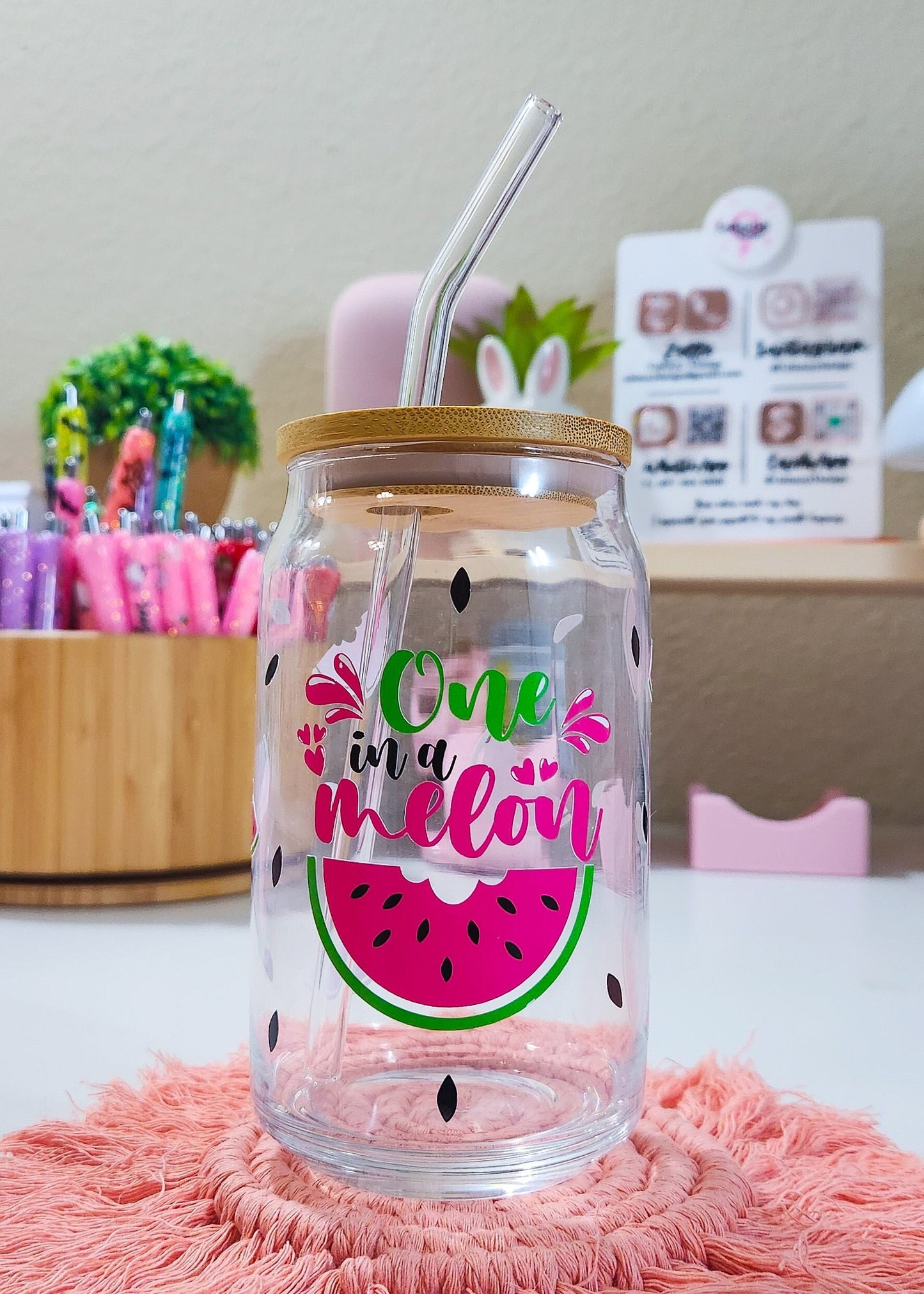 Cute Watermelon Glass Cup